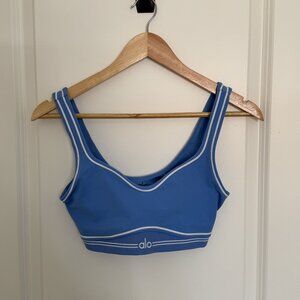 Airbrush High-Waist Heart Throb Bra in Crystal Clear Blue